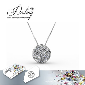 Destin bijoux cristal de Swarovski ronde pendentif & collier